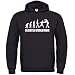 FECHTEN EVOLUTION -Herren Hoodie in Schwarz / Weiss Gr. S