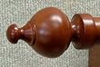 Sherwood Wood Finial in Walnut finish for a 1-3/8" dowel rod - 2/pack [CAPITOL CITY LUMBER]