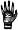 2008 Mizuno Techfire G2 Batting Glove - Black - Small