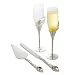 Cathy'S Lily Champagne Flutes and Cake Server Set
