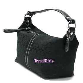 <b>AUTHENTIC COACH SIGNATURE TOP HANDLE POUCH 40097 (Black)</b>