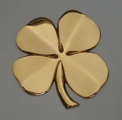 Four Leaf Clover Brass Wall Hanging