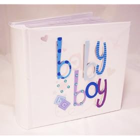 BABY BOY Handcrafted Photograph Album for 100 Photos of 6 x 4