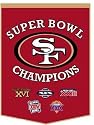 NFL San Francisco 49ers Embroidered Football Super Bowl Champions Dynasty Banner