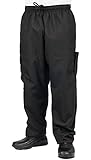 Black Cargo Style Chef Pant