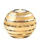 Kosta Boda Glimmer Stripe Large Votive, Gold