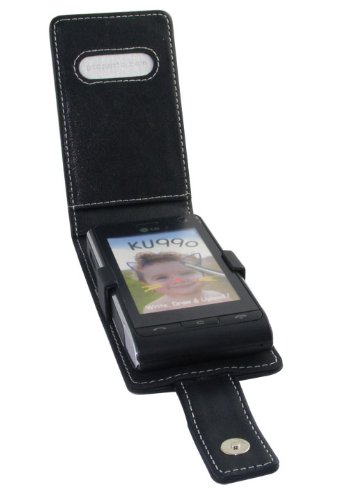 Childrens Toyshop  Third Party New : Proporta Alu-Leather Case (LG Viewty Series) - Flip Type