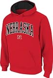 Nebraska Cornhuskers Red Tackle Twill Big Autumn Hooded Sweatshirt