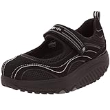 IMAGE OF Skechers Women's Shape Ups - Sleek Fit Fitness Mary Jane Sneaker,Black/Black,9.5 M US