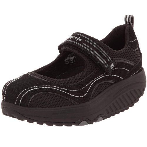 Skechers Women's Shape-Ups Sleek Fit Trainer Black 11807 BBK 4 UK