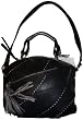 Women's B Makowsky Purse Handbag Martina Satchell Genuine Leather Black