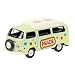 Dickie-Schuco 452587000 - Schuco - VW T2a Campingbus Peace 1:87 mit geschlossenem Dach und Ersatzrad vorne, gr�n, Vitrine mit TB