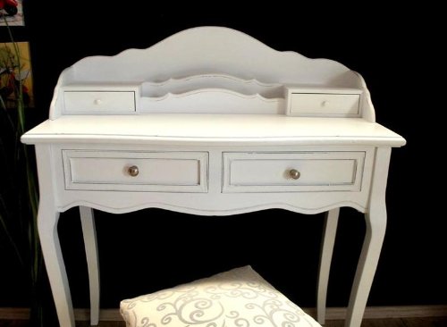 Sekretär Schreibtisch Landhaus antik Weiß Shabby Chic 8.61