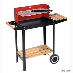 N&B BARBECUE GRILL -WAGEN MIT ABLAGE Gartengrill mit 2 R�der f�r den leichten Platzwechsel