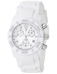 Swiss Legend Womens 10128-02-SA Commander Diamonds Analog Display Swiss Quartz White Watch