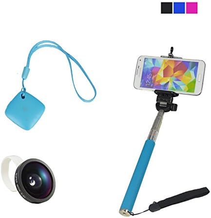 AstonGear® Elogant Bluetooth Wireless Remote Control Camera Shutter Release Self Timer SET G5 protable for iPhone 5 5s 5c 4s 4, iPad 5 4 3 iPad Air Mini, Samsung Galaxy S4 S3 Note 3 2, Motorola, Sony Xperia Z2 HTC One 7 M 8Android Phone AstonGear Retail package (90 days warranty on stick ,120 days warranty on shutter) (Blue+Blue)