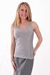 SALE Ribbed Tank Top Lace Trim Blue Line 3 Color White Brown or Gray Special Sizes M or L