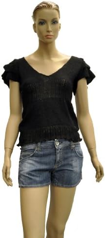 Miss Sixty Women's Nylon Short Sleeve Top Blouse