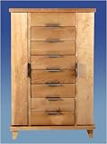 Milano Jewelry Armoire - Honey Maple MA-34