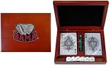 NCAA Alabama Crimson Tide Playing Cards/Dice Gift Set - Cherry Finish