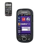 New Fashionable Perfect Fit Soft Silicon Gel Protector Skin Cover (Faceplate/Snap On) Rubber Cell Phone Case with Screen Protector for Samsung SCH-R860 Caliber MetroPCS - Black