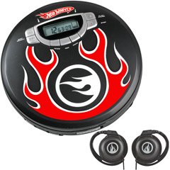 Emerson Radio Hot Wheels HW100 Personal CD Player (Red/Black)