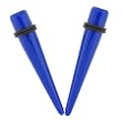 Acrylic Neon Taper - Blue - 00G - Sold as a Pair