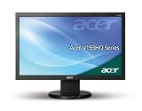 Acer V193HQb - Écran LCD - TFT - 18.5 - écran large - 1366 x 768 / 75 Hz - 300 cd/m2 - 10000:1 (dynamique) - 5 ms - 0.3 mm - VGA - noir