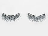 Rhinestones False Eyelashes Long Black Criss Cross Glue Included
