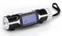 Pocket Size World Time Travel Alarm Clock with calendar Timer Temperature display and 3 LED flashlight - Black