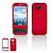 Red Rubber Feel Snap-On Cover Case Cell Phone Protector for HTC G1 Google Dream