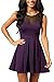 Manydress Women's A-Line Sleeveless Mini Swing Cocktail Party Dress