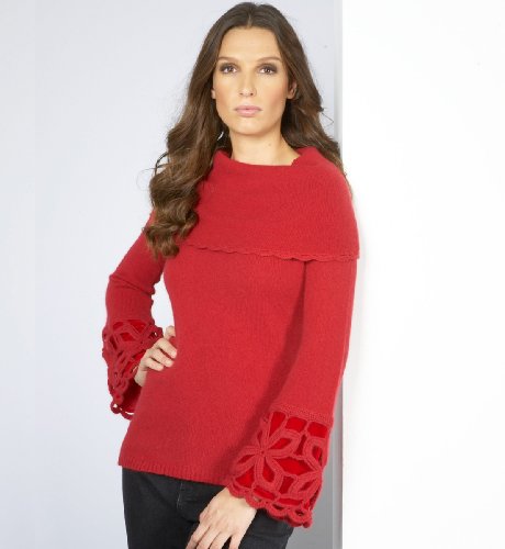 Per Una Long Sleeve Clover Knitted Jumper