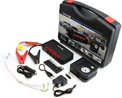 LB1 High Performance New Power Bank for Micromax A089 Bolt 21000mAh External Battery Pack Portable Jump Starter &amp; Air Compressor 12V 600A Peak Current 2 USB Output 5V/2.1A Laptop Output 12V/2A, 16V/3.5A, 19V 3.5A