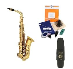 Legacy AS1000 Intermediate Alto Saxophone with Case, Accessories and Selmer Paris S80 C* Mouthpiece