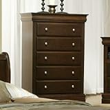Alpine Furniture 3204 Chesapeake Chest of Drawer, Cappuccino