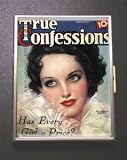 Vintage 50's Style "True Confessions" Retro Cigarette/Business Card Holder
