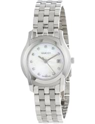 Gucci Womens YA055501 G-Class White MOP Dial 11 Diamonds Watch