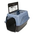 Petmate Two Door Top Load 24-Inch Pet Kennel, Metallic Pearl Ash Blue and Coffee Ground Bottom