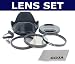 Essential FILTER SET for CANON POWERSHOT SX20 IS, SX10 IS, SX1 IS, Includes: 1 UV and 1 CPL High Resolution Filters + Adapter Ring + Screw Mount Petal Designed Lens Hood + Lens Cap with Cap Keeper + 1 Ultra Fine GOJA Microfiber Cleaning Cloth