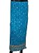 Bright Blue Crinkle Maxi Skirt Spring Summer Bohemian Fashion 35" L