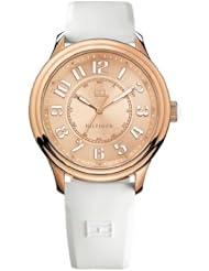 Tommy Hilfiger 1781286 rose gold dial silicone strap women watch NEW