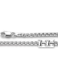 14K White Gold Round Box Chain (Width 2.1mm)