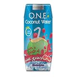 O.N.E. Coconut Water with a Splash of Pink Guava, 8.5-Ounce Aseptic Containers (Pack of 12)
