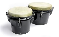 Bongos: Black Bongo Drums with 6