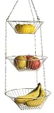 Home Basics Hanging Basket, 3-Tier, Round