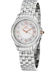 Invicta 12545 Womens Angel Quartz Mother-of-Pearl Dial Stainless Steel Watch