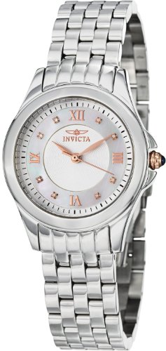 Invicta 12545 Women's Angel Quartz Mother-of-Pearl Dial Stainless Steel Watch