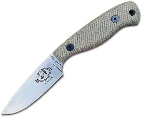 ESEE Gibson Design Flat Grind Micarta Handles and Leather Sheath