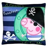 Childrens/Kids Boys Peppa Pig George Pirate Plush Cushion/Pillow
